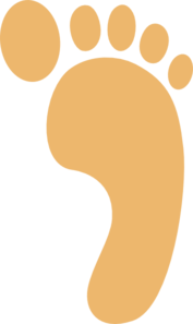 Footprints In The Sand Clipart