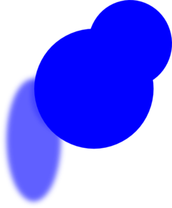 Thumbtack Blue Blue Clip Art - vector clip art online ...