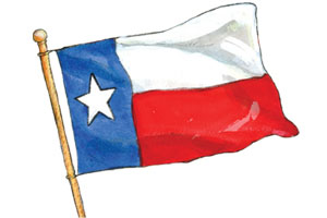 Clip Art Texas Flag