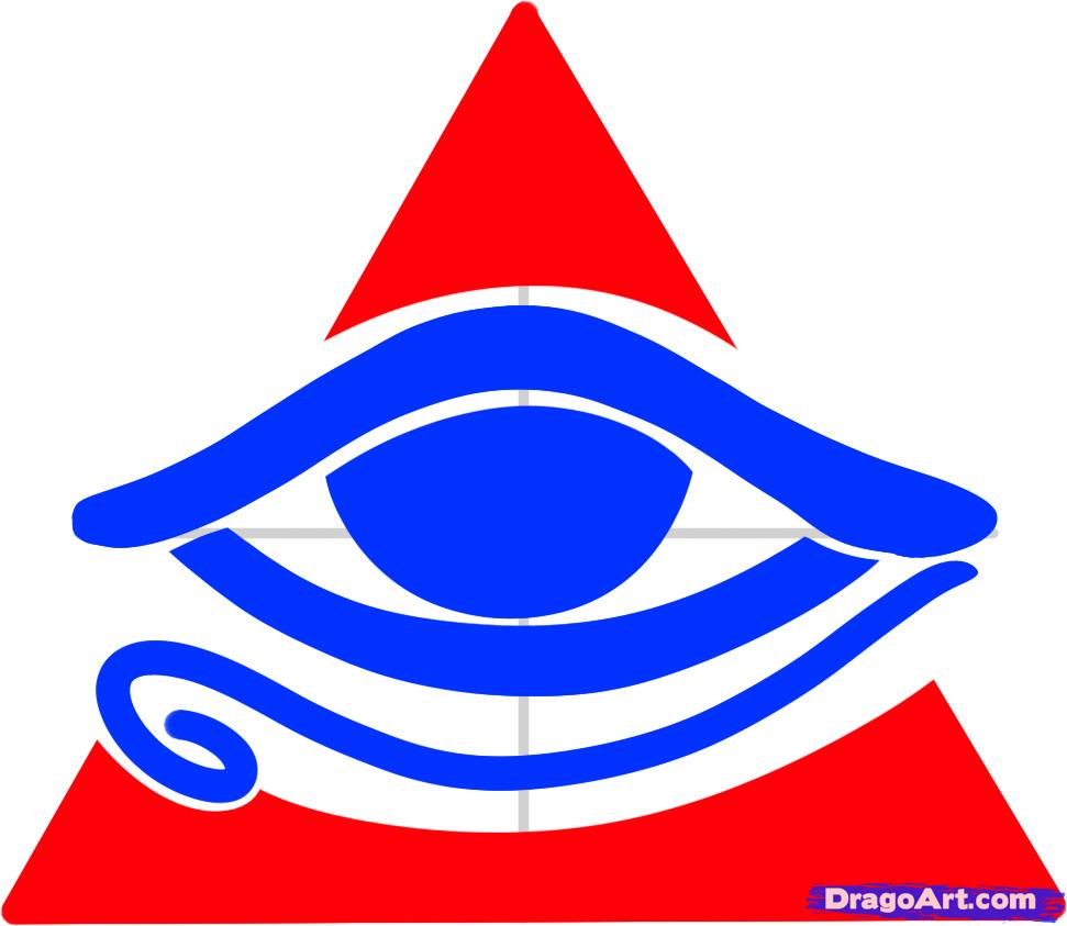 How to Draw All-Seeing Eye, All Seeing Eye, Step by Step, Symbols ...