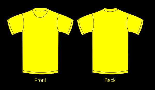 T-shirt Plain Back And Front - ClipArt Best