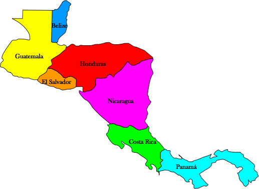 Mapa De Centro America