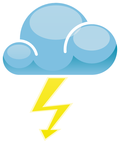 Lightning Symbol Clip Art - vector clip art online ...
