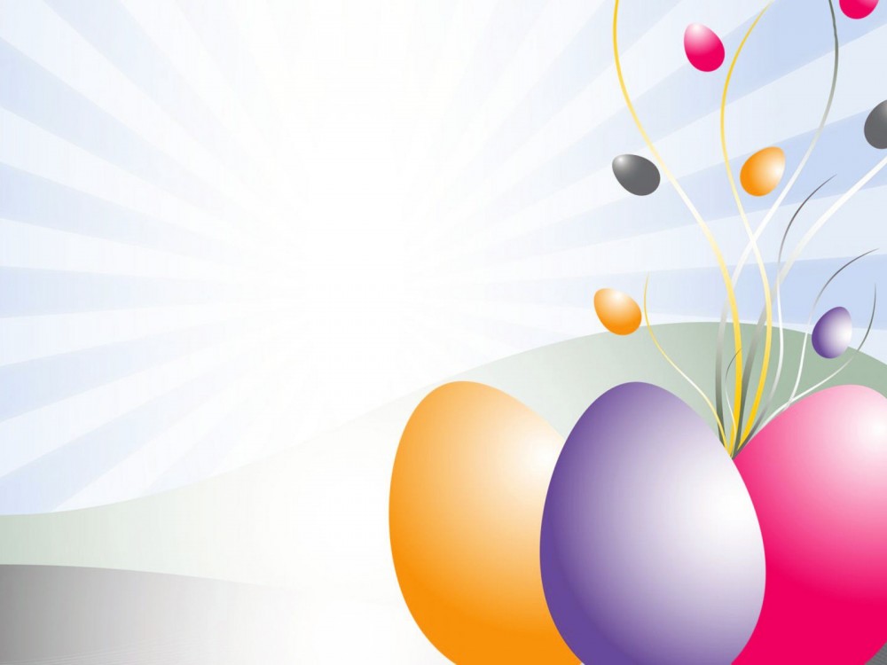 PPT Easter Eggs Clipart PPT Backgrounds - 3D, Design - Powerpoint ...