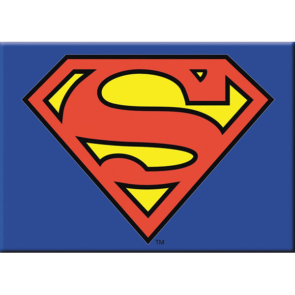 Superman 3-1/2 Inch Logo Magnet | SuperheroDen.