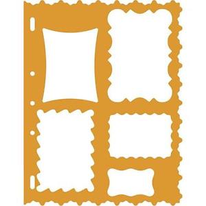 Fiskars 5 Frames/Borders Large Card Making Stencil Template ...
