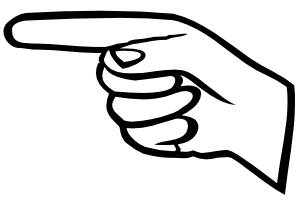 Clipart finger pointing left