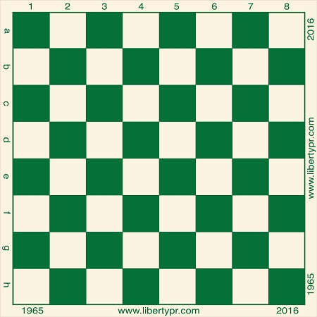 American Chess Custom Printed Premium Vinyl Chess Board - 100 pack
