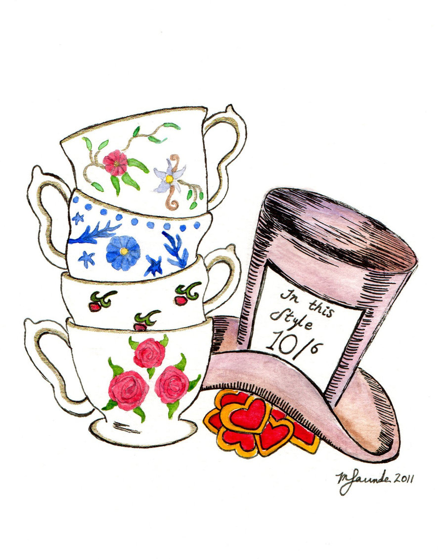 Mad Hatter Sketch Clipart
