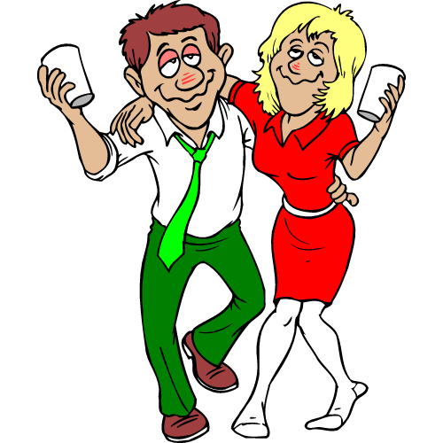 Drunk People Clipart