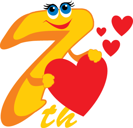 7th Anniversary Clipart