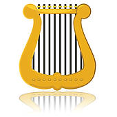 Hand harp clipart
