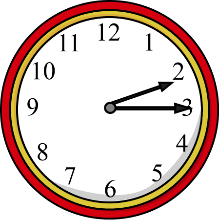 Quarter past clipart