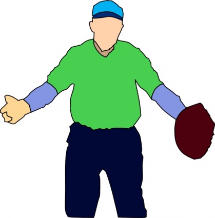 Baseball Player clip art vector, free vectors