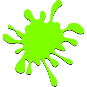 Green paint splatter clipart