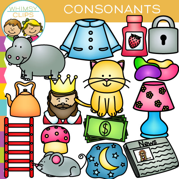 Beginning Alphabet Clip Art , Images & Illustrations | Whimsy Clips