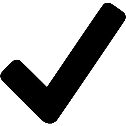 Black checkmark icon - Free black check mark icons
