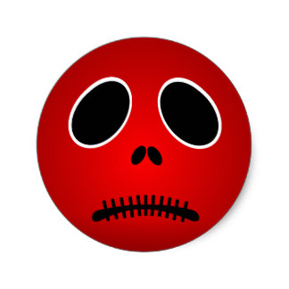 Sad Face Stickers | Zazzle.co.uk