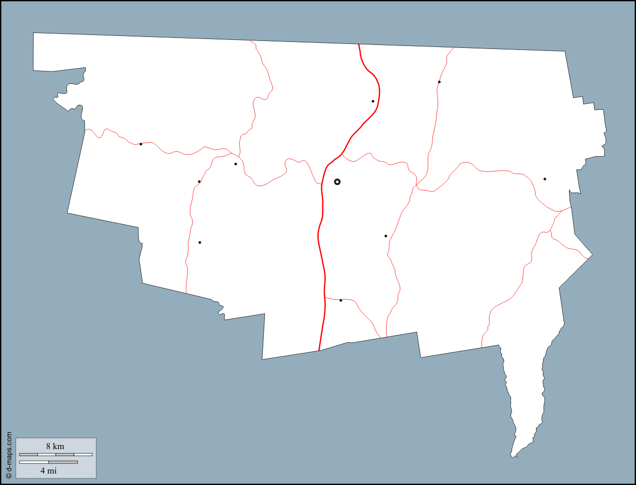 Franklin County: free map, free blank map, free outline map, free ...