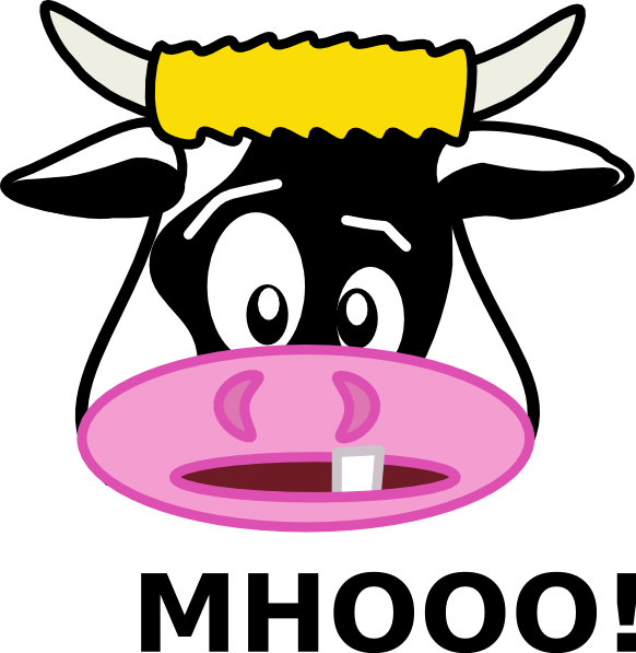 Mhooo! clip art Free Vector