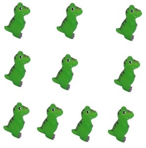 Viskey 10pcs Dinosaurs Baby Bath Tub Bathing Rubber ...