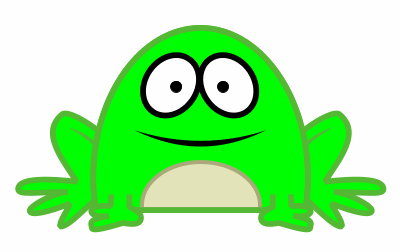 Various frog outline examples