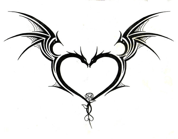 Tribal Heart Tattoo Designs For Men | Tattoos Design Ideas