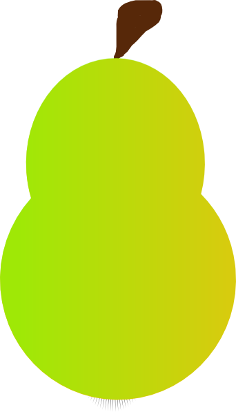 Pear clip art Free Vector