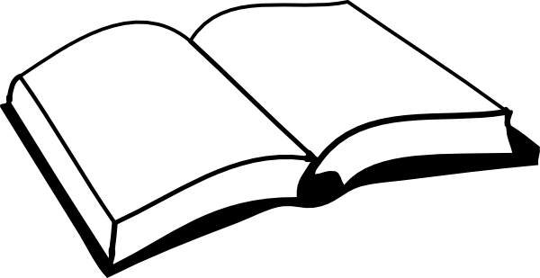 Drawing of open book