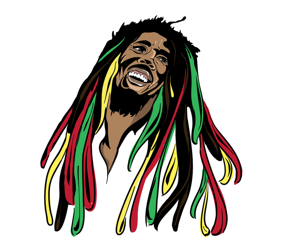 How To Draw Bob Marley - ClipArt Best