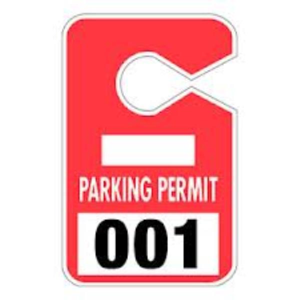 Parking permit clipart