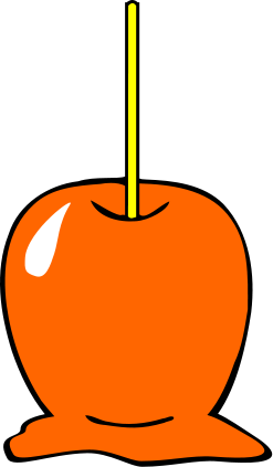 Caramel apple clip art