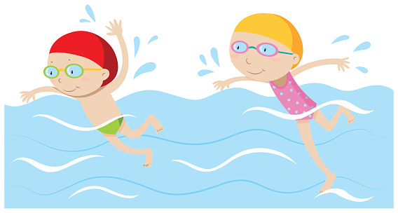 Swimming Pool For Kids Clip Art, Vector Images & Illustrations ...