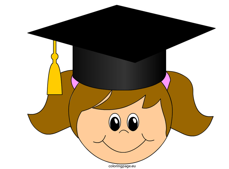 Kids clipart graduation girl