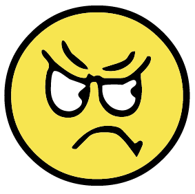 Mad faces clip art