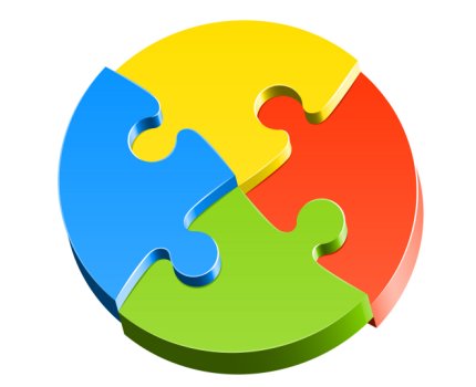 Puzzle 4 Pieces - ClipArt Best