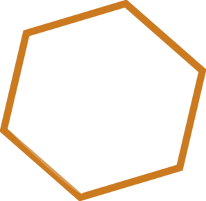 Hexagon clipart outline