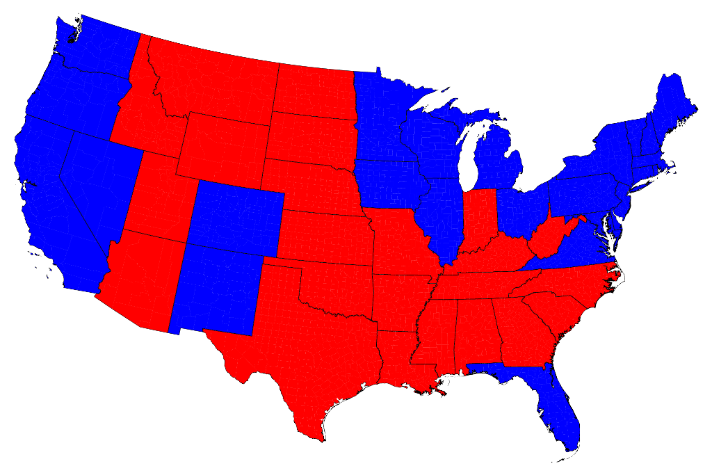 Printable United States Time Zone Map