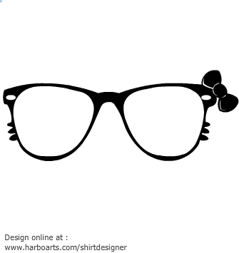Cute glasses clipart vector