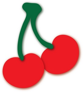 Cherry bowl of cherries clipart image #19239