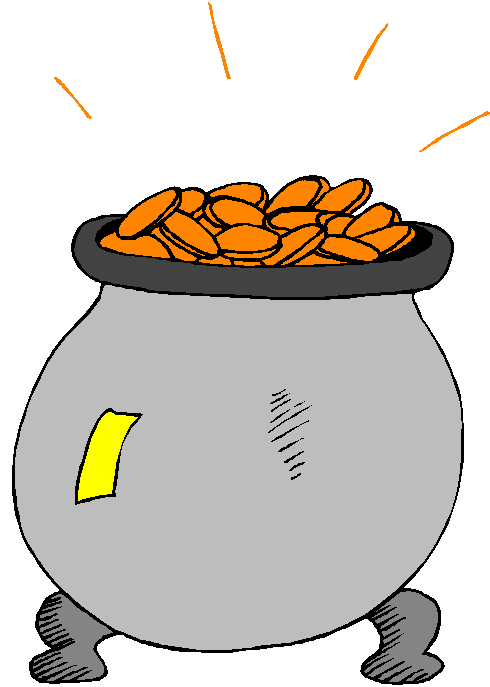 Pot Of Gold Clipart - Free Clipart Images