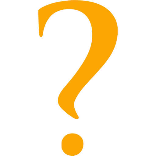 Orange question mark 7 icon - Free orange question mark icons
