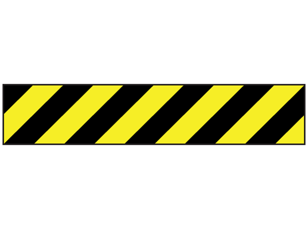 Safety and floor marking tape, black and yellow chevron. | FT1000 ...