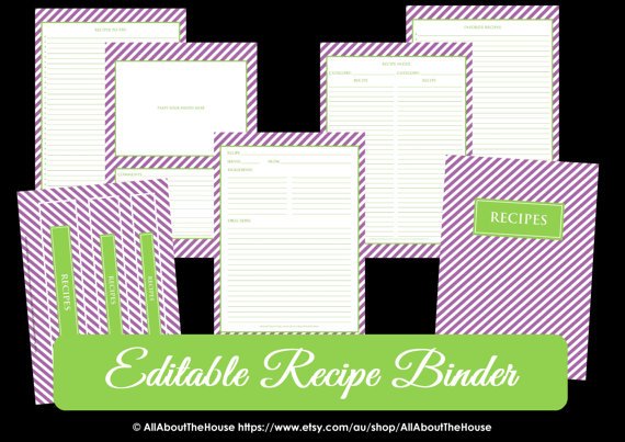How to organize recipes (plus a FREE Printable Recipe Binder!)