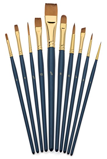 Amazon.com : Art Brush Set-Watercolor and Acrylic Artist Paint ...