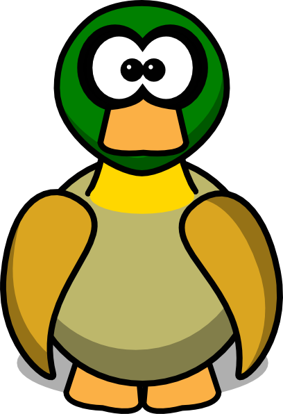 Cartoon duck clipart