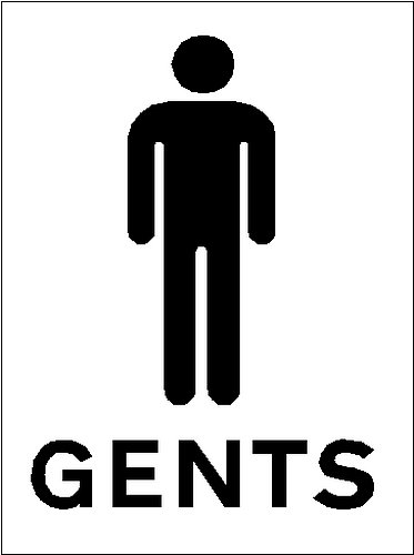 Gents toilet clipart