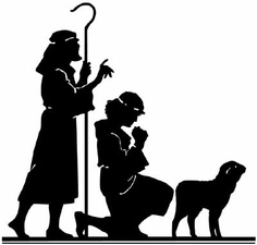 Nativity Black And White Clipart