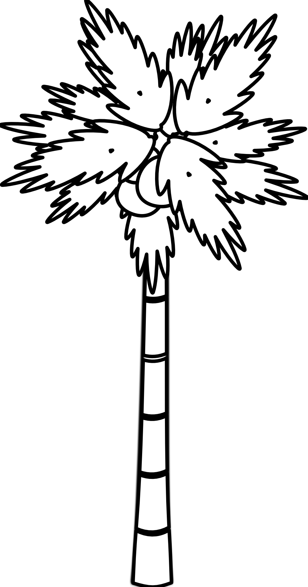 Palm Tree Clipart Black And White - Free Clipart ...