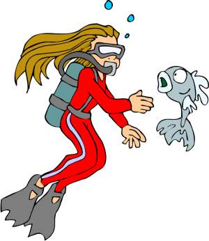 Scuba diving clip art